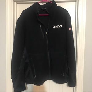 AMD Port Authority Mens  Lightweight Fleece Jacket  Pockets MTI Global Services